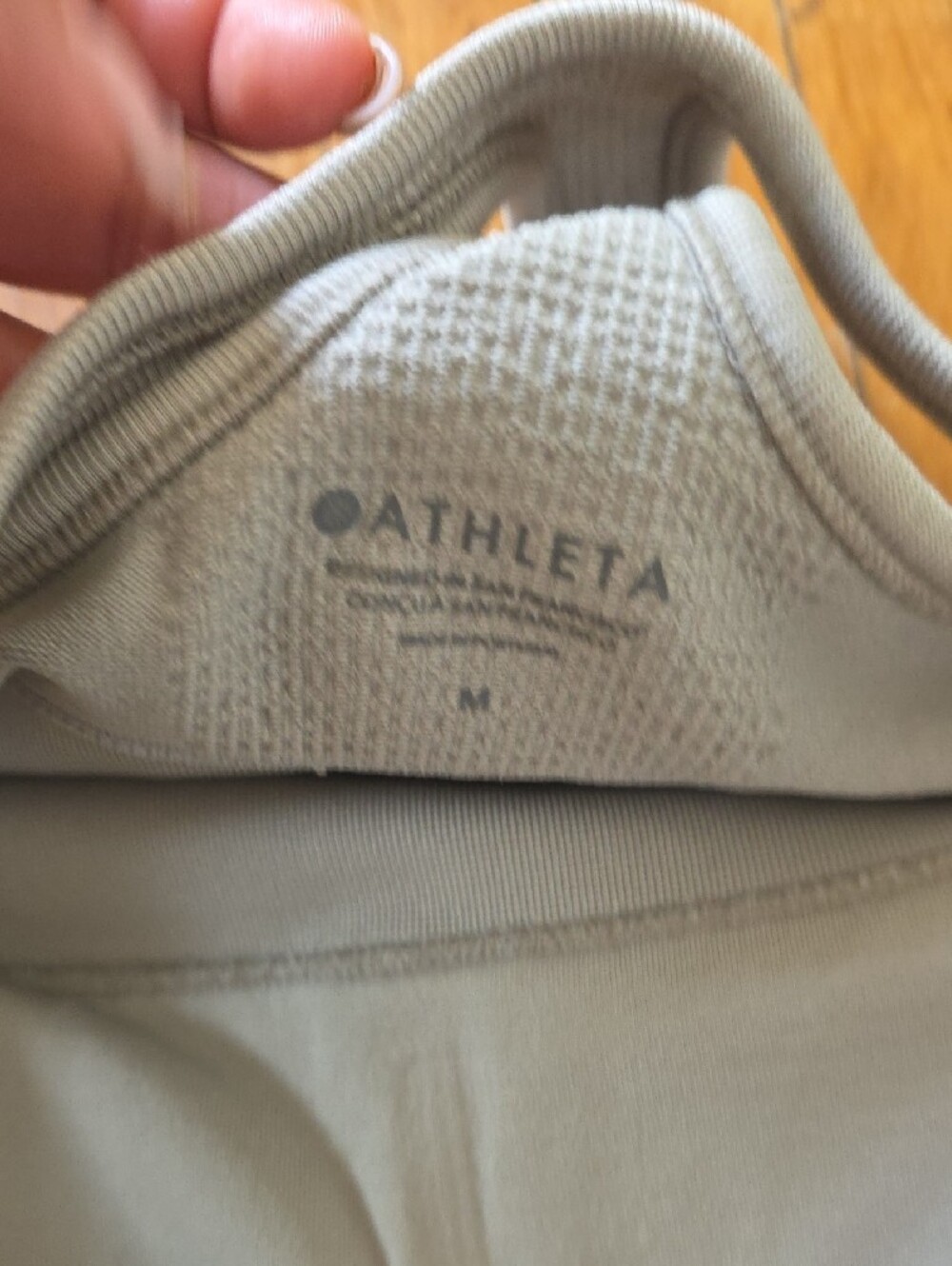 Athleta Ribbed Racerback Tank - Light Gray - Picture 3 of 3